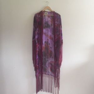 UNIF tie dye kimono